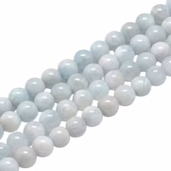 Ljus akvamarin 8 mm, 1 sträng