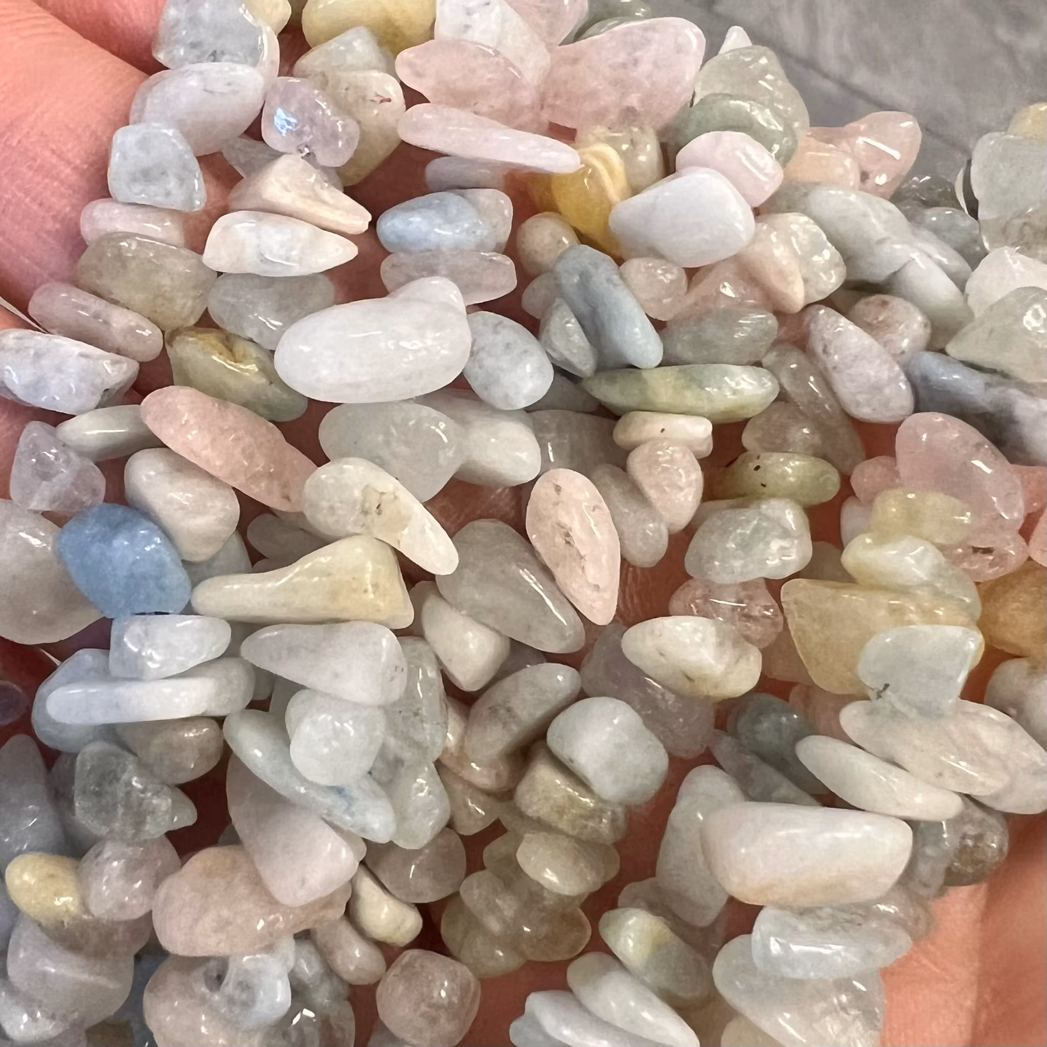 Morganit chips, 1 sträng