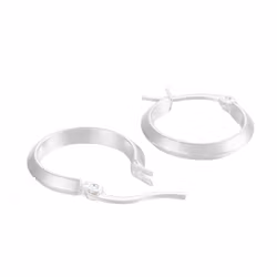 Kirurgiskt silverfärgat stål creoler 20 mm, 1 par