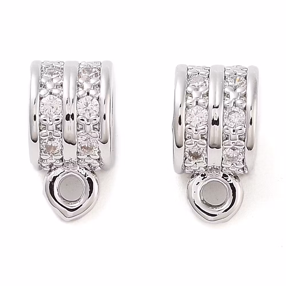 Antikfärgad hanger cubic zirconia, 1 st