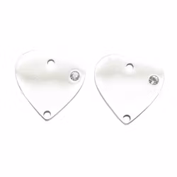 Kirurgiskt stål connector hjärta, 1 st