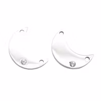 Kirurgiskt stål connector måne, 1 st