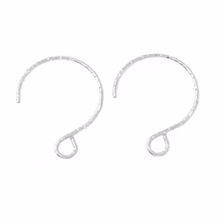 Kirurgiskt stål mönstrade runda örkrokar, 50 st