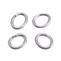 Kirurgiskt stål ovala bindringar 5 mm, ca 50 st