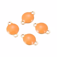 REA: Guldfärgat rostfritt stål connector orange, 1 st