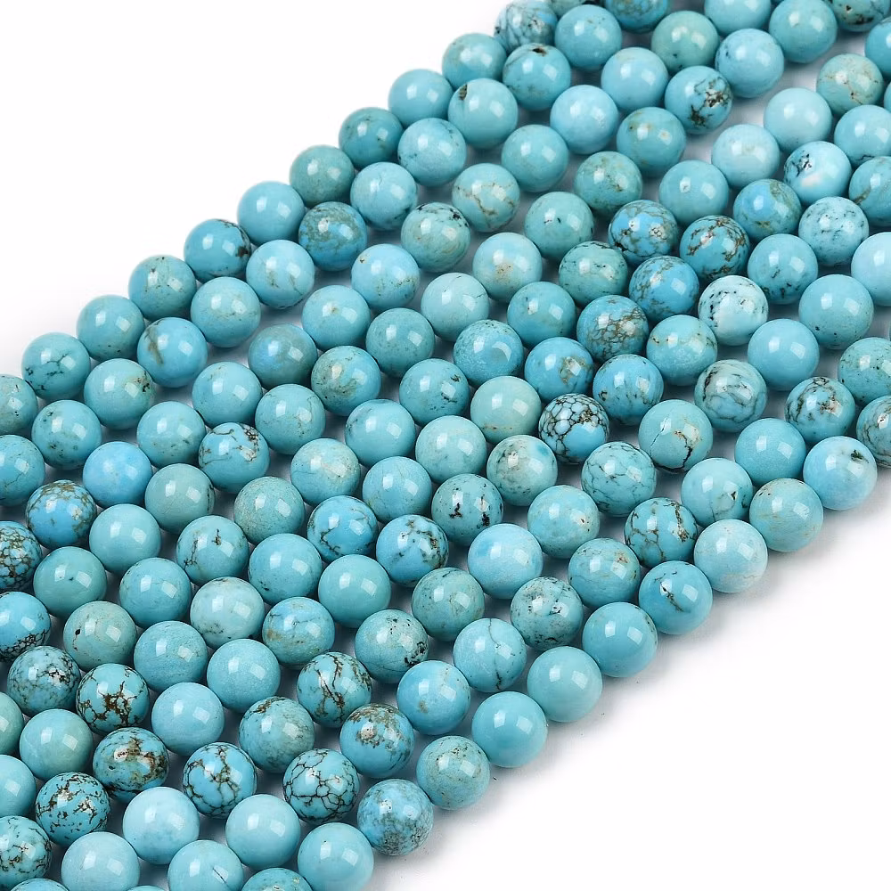 Naturlig turkos 6 mm, 1 sträng