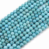 Naturlig turkos 6 mm, 1 sträng