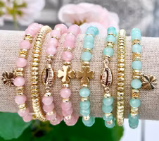 Guldfärgad berlock liten fyrklöver, 1 st