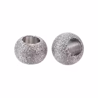 Rostfritt stål stardust pärla 4 mm antik, 10 st