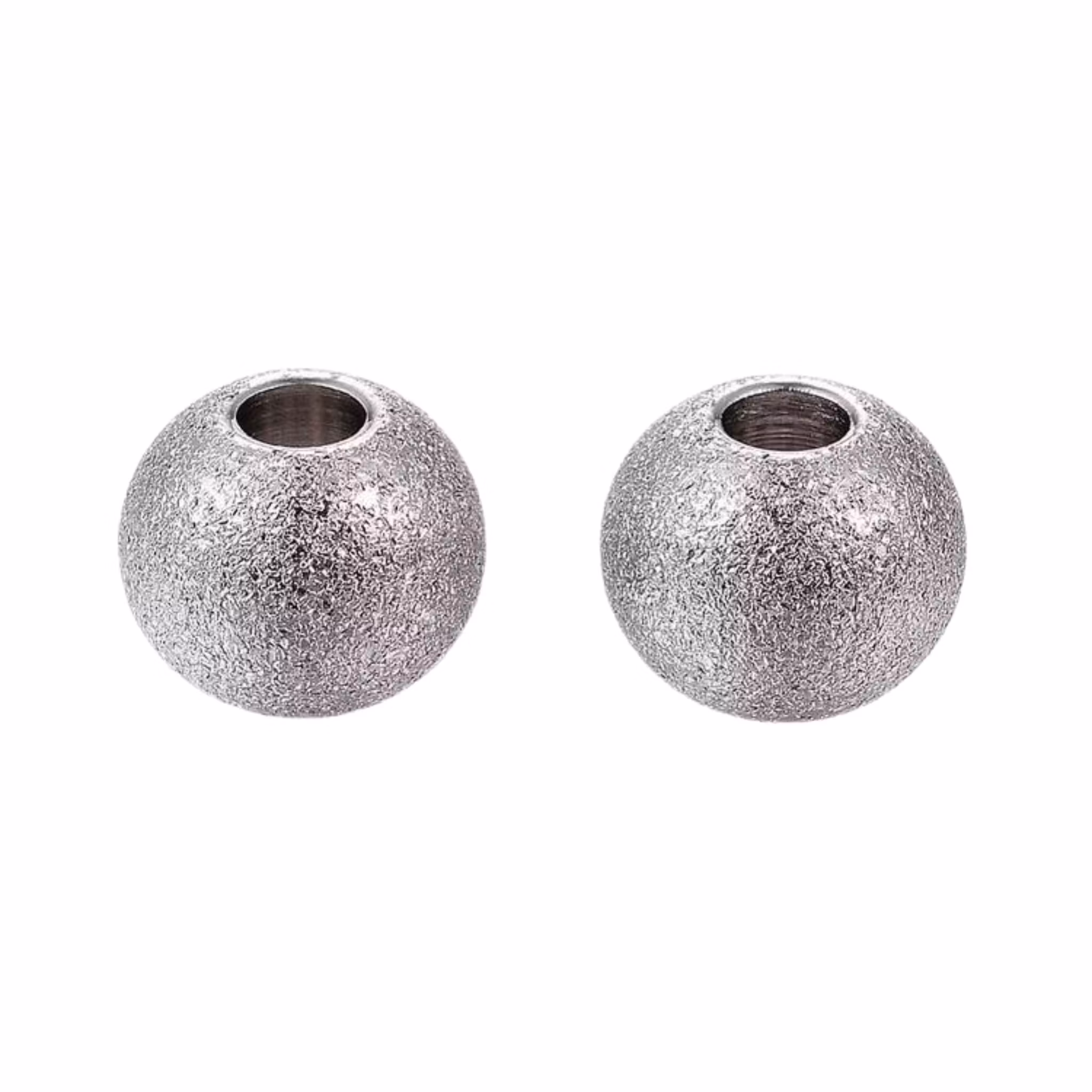 Rostfritt stål stardust pärla 6 mm antik, 1 st