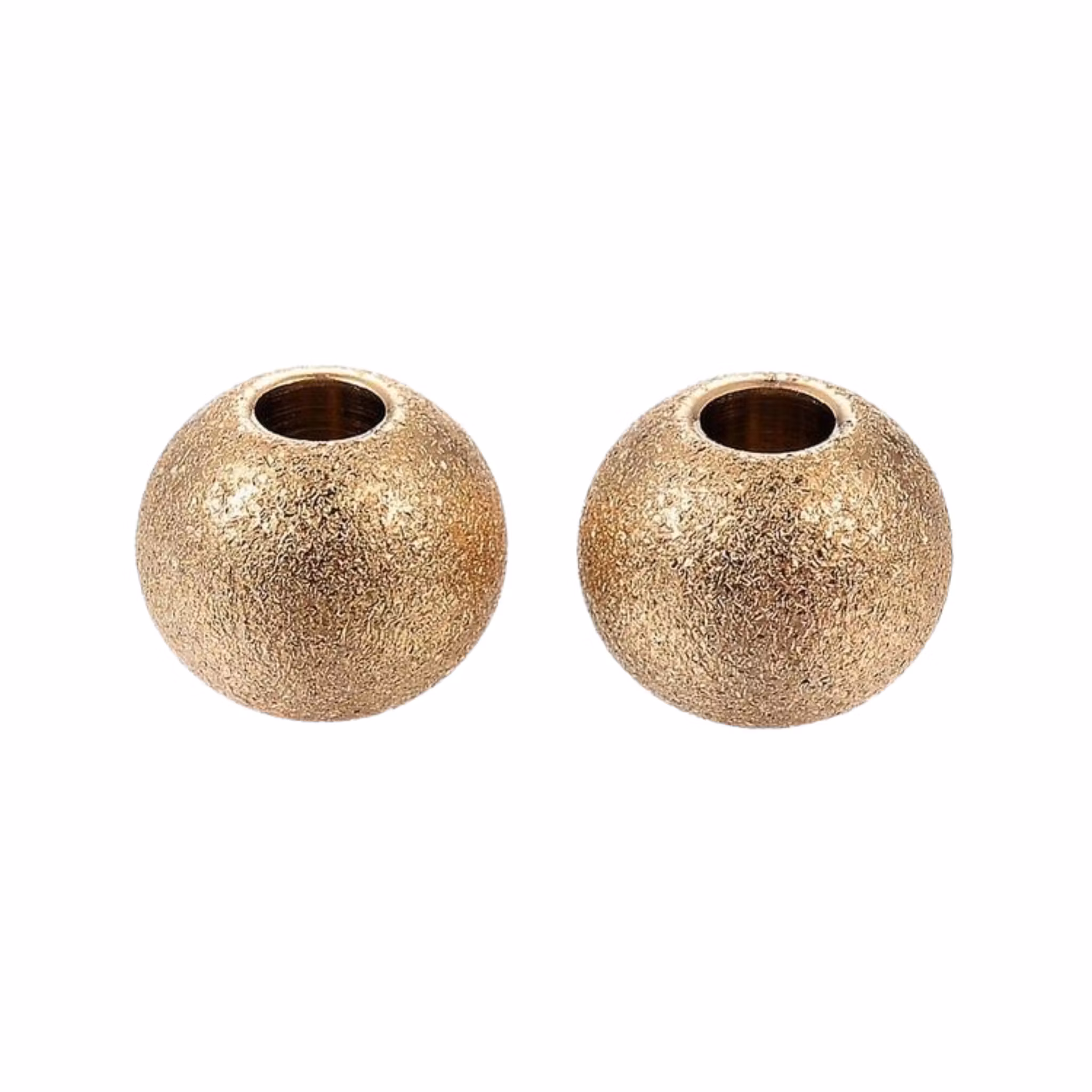 Guldfärgat rostfritt stål stardust pärla 6 mm med PVD plätering, 1 st