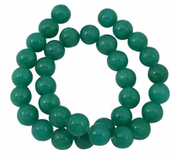 Jade 4 mm blågrön, 5 strängar