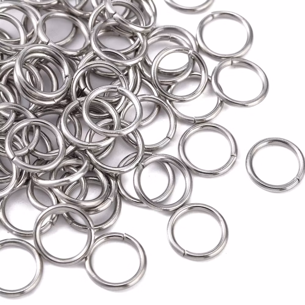 Rostfritt stål bindringar 6 mm, ca 50 st