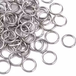 Rostfritt stål bindringar 6 mm, ca 50 st