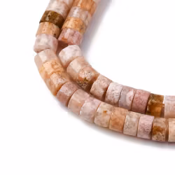 Blomsteragat 4.5x2.5 mm rondeller, 1 sträng