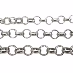 Rostfritt stål ärtlänk 4 mm, 1 m