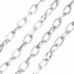 Rostfritt stål kedja 7 mm, 1 m