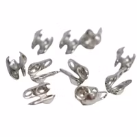 Rostfritt stål kulkedjefästen 1.5 mm, ca 50 st