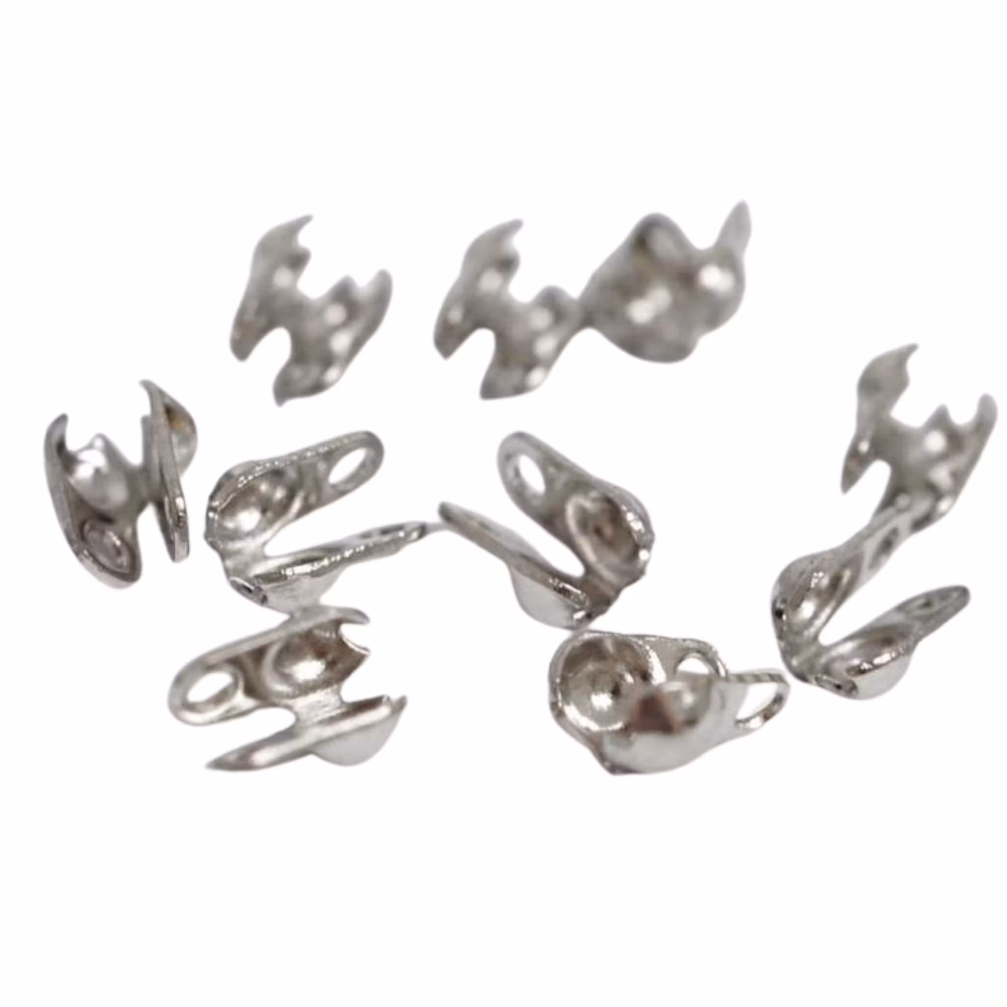 Rostfritt stål kulkedjefästen 2.5 mm, 10 st