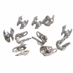 Rostfritt stål kulkedjefästen 2.5 mm, ca 50 st