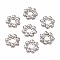 Rostfritt stål daisys 4 mm, 20 st