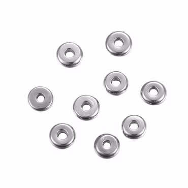 Rostfritt stål rondeller 4 mm, 10 st