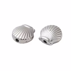 Rostfritt stål pärla snäcka, 1 st
