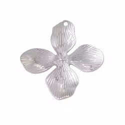 Rostfritt stål hänge blomma, 1 st