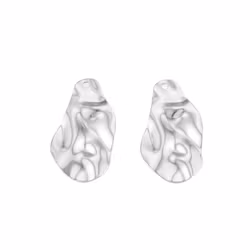 Rostfritt stål hänge vågig droppe, 1 st