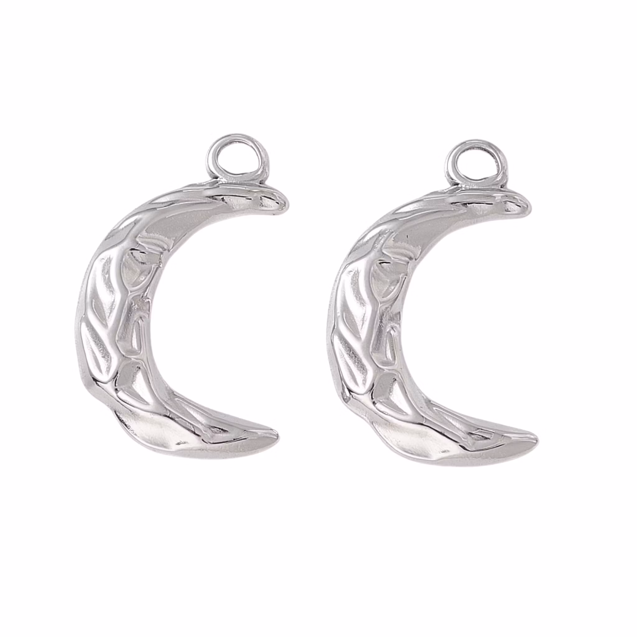 Rostfritt stål hänge måne, 1 st