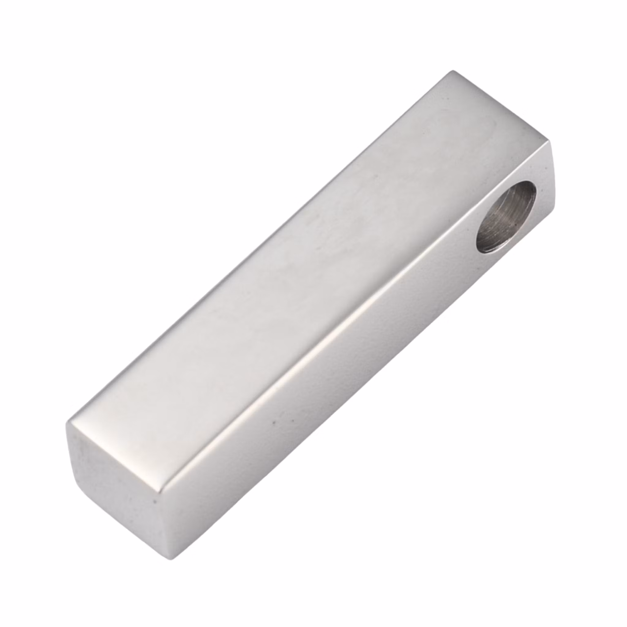 Rostfritt stål hänge rektangel, 1 st