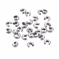 Rostfritt stål knutgömmor 4 mm, 20 st