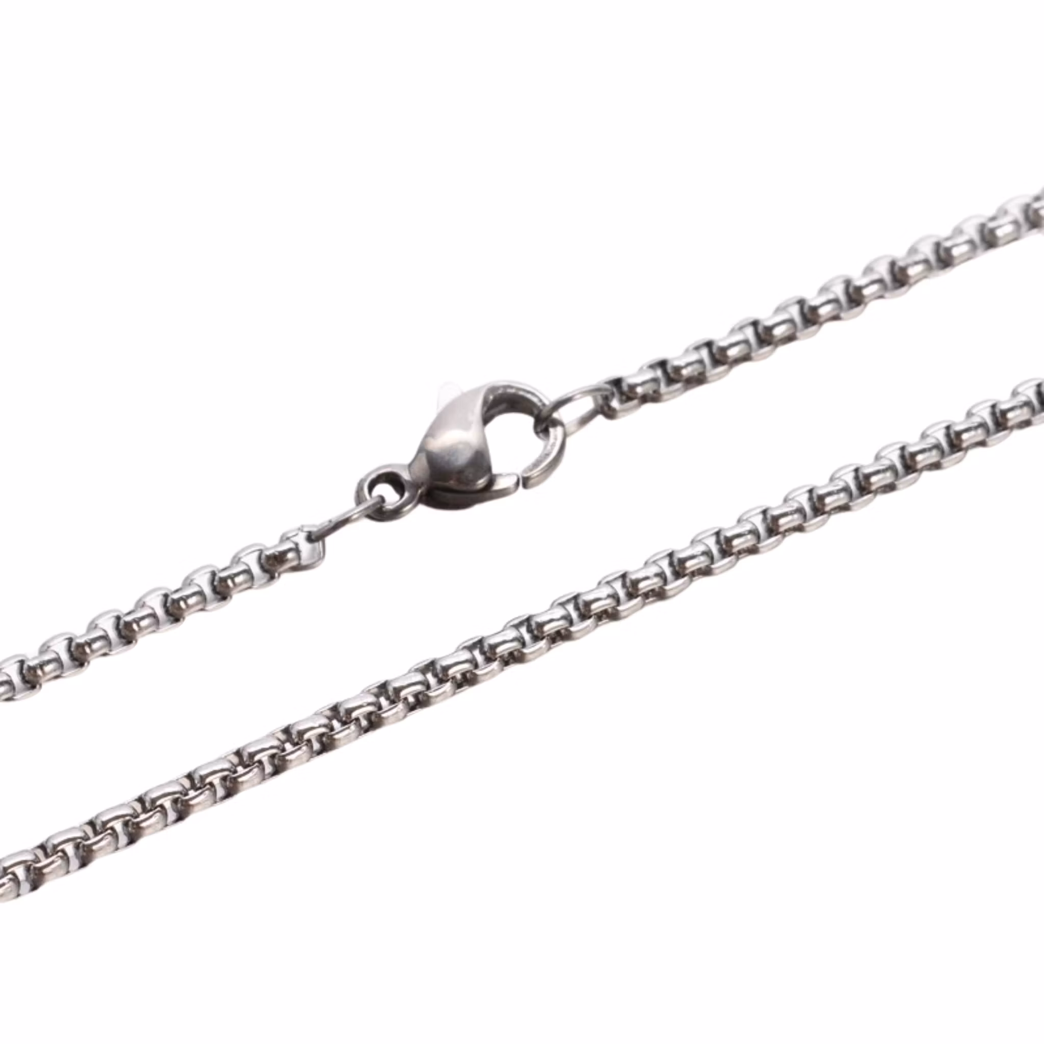 Rostfritt stål boxkedja med klolås 45 cm, 1 st