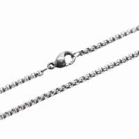 Rostfritt stål boxkedja med klolås 45 cm, 1 st