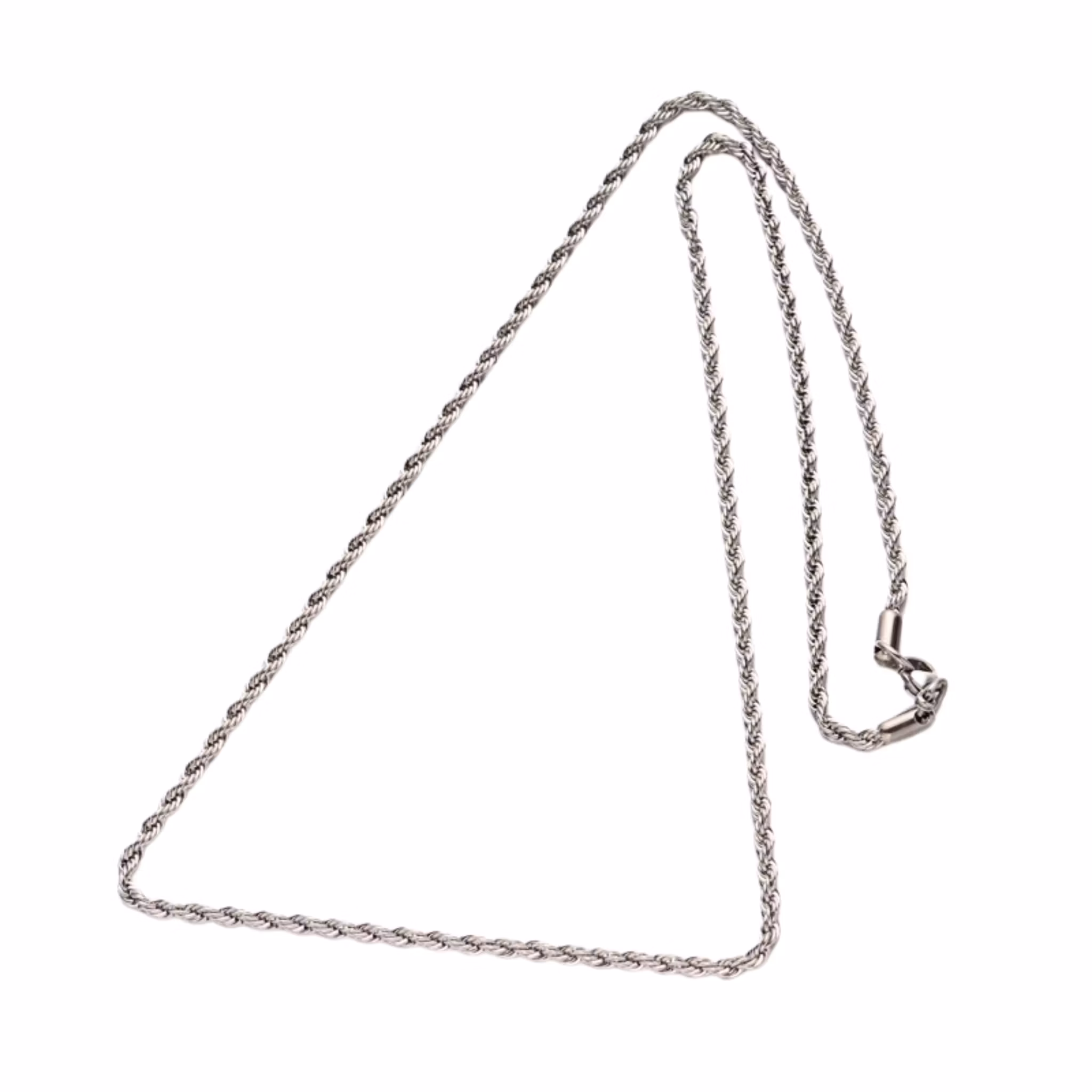 Rostfritt stål halskedja ropechain 45 cm, 1 st