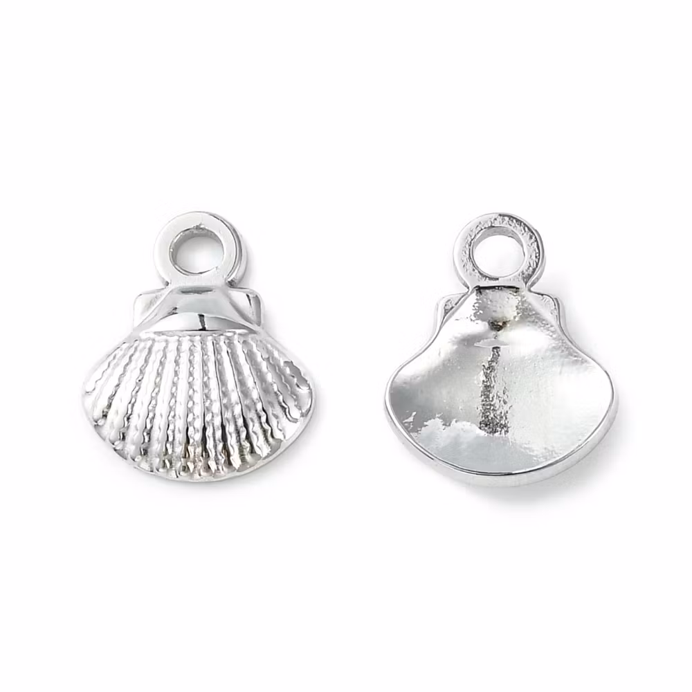 Rostfritt stål berlock liten snäcka