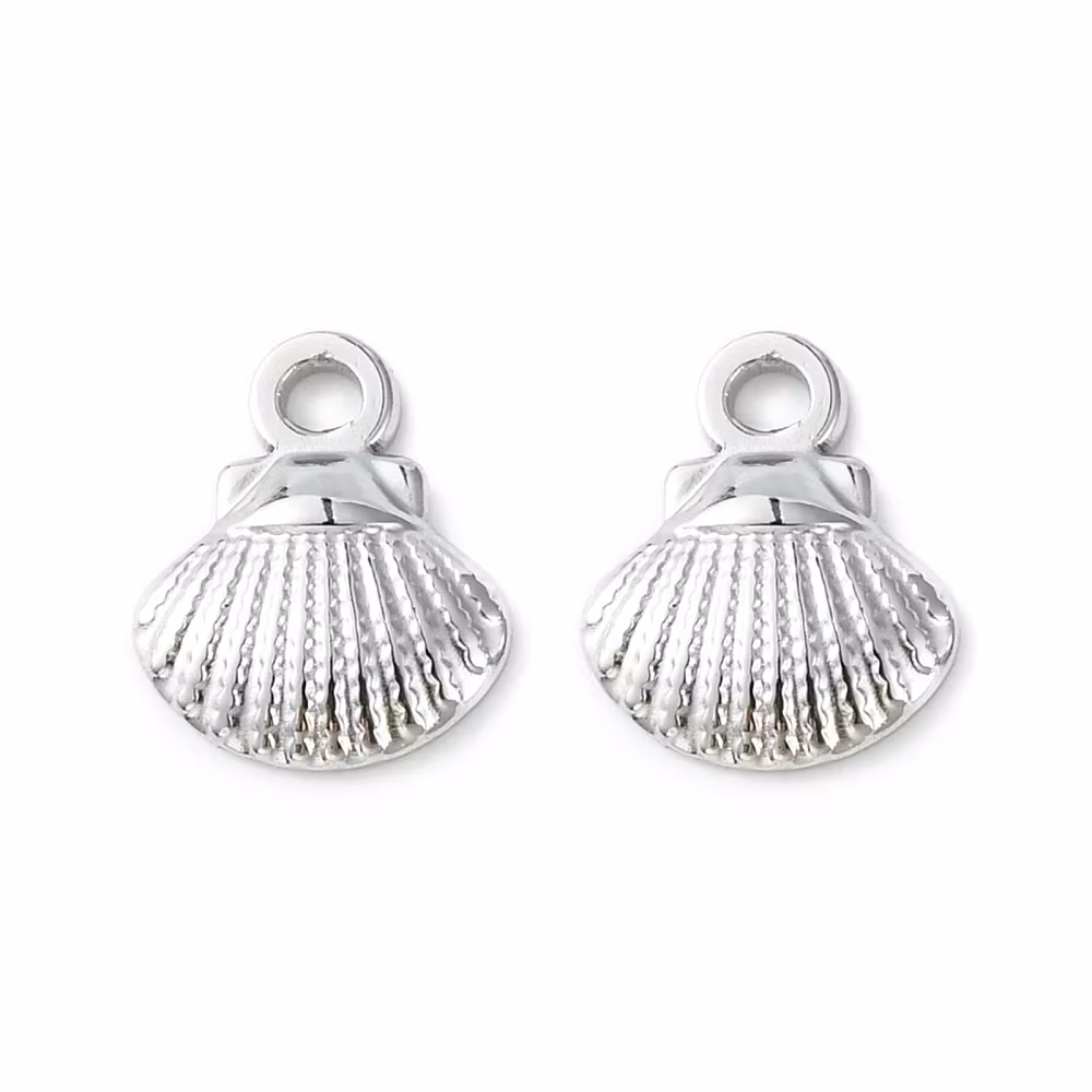 Rostfritt stål berlock liten snäcka