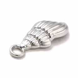 REA: Rostfritt stål berlock avlång snäcka