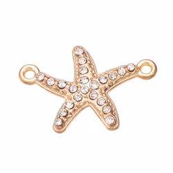 Ljust guldfärgad connector sjöstjärna, 1 st
