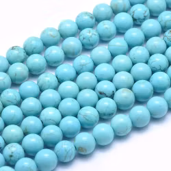 Natural turquoise 8 mm, 1 strand
