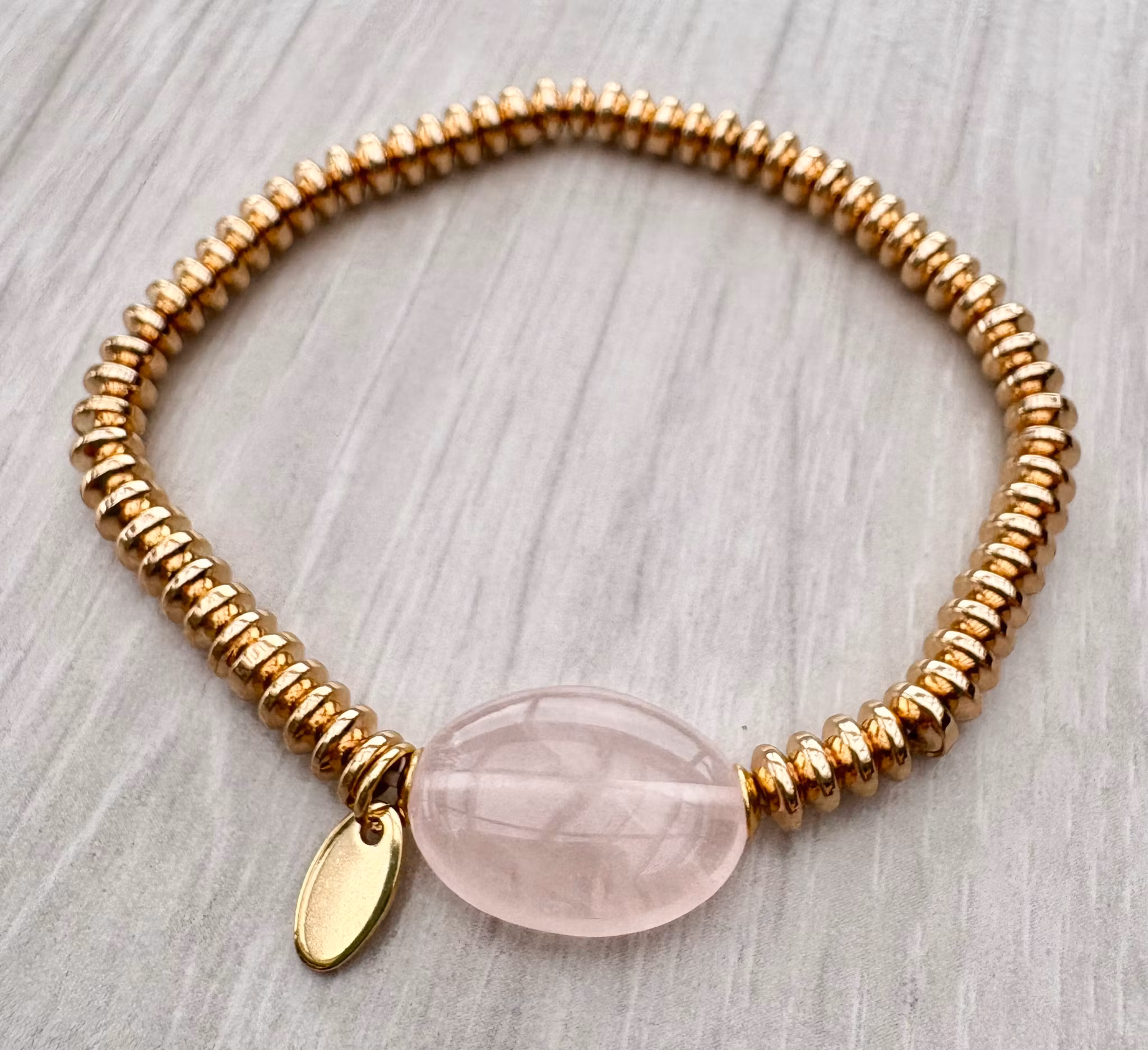 REA: Armband Rosenkvarts