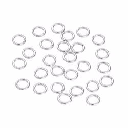 Rostfritt stål lödda ringar 6 mm, ca 100 st