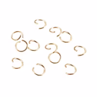 Guldfärgat rostfritt stål bindringar 3 mm, ca 100 st