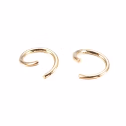 Guldfärgat rostfritt stål bindringar 3 mm, ca 500 st