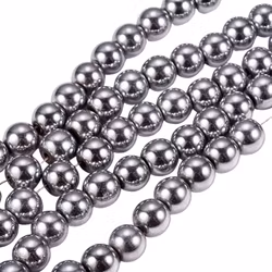 Antikfärgad hematit runda 2 mm, 1 sträng