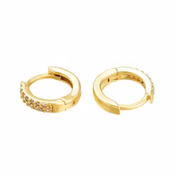 Örhängen hoops med cubic zirconia, 1 par