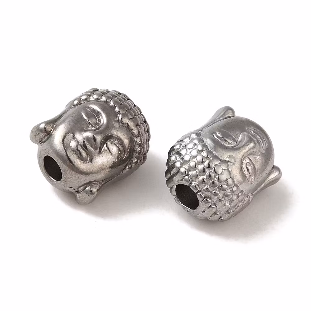 Kirurgiskt stål liten buddha, 1 st