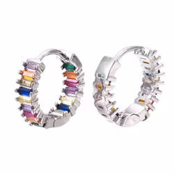 Örhängen hoops multi, 1 par