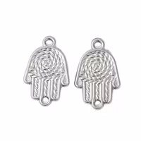 Rostfritt stål connector hamsa, 1 st