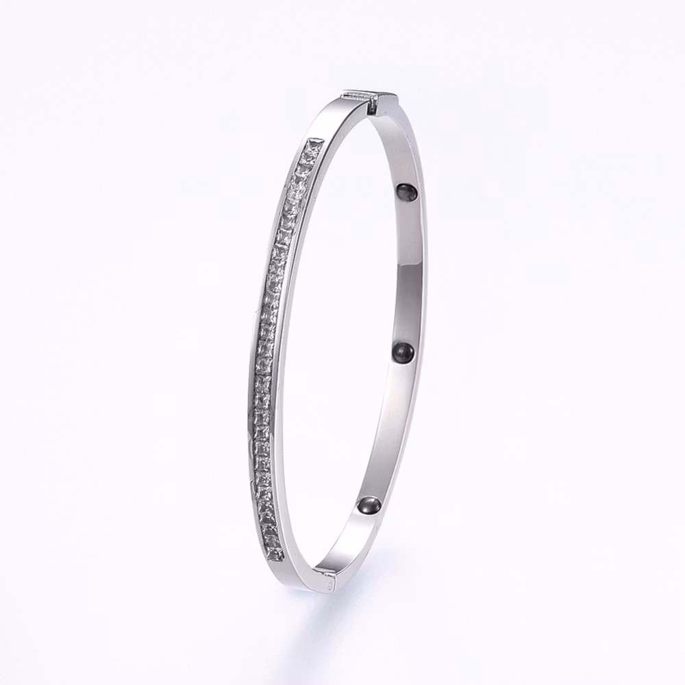 Rostfritt stål Bange Strass